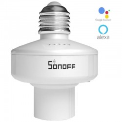Išmanus lemputės laikiklis Sonoff Slampher RF valdomas per WIFI ir 433MHz dažniu