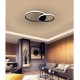 LED lubinis šviestuvas 60W 48x35x6 cm Black
