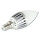 LED lemputė E14 6W 10SMD 2835 230V sidabrinė