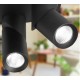 LED sieninis šviestuvas GU10 x3 apvalus