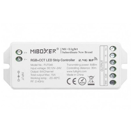 LED RGB + CCT RF valdiklis 12 / 24V 15A FUT045
