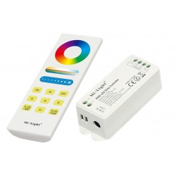 LED RGB 12 / 24V valdiklis/Nuotolinio valdymo pultelis/Laikiklis FUT043A