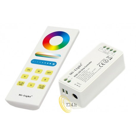 LED RGB 12 / 24V valdiklis/Nuotolinio valdymo pultelis/Laikiklis FUT043A