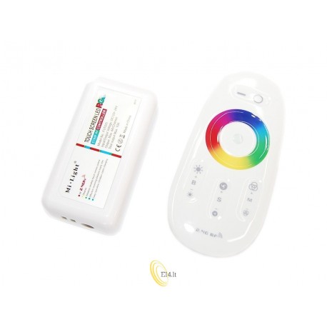 LED RGB RF 12 / 24V valdiklis + FUT025 nuotolinio valdymo pultas