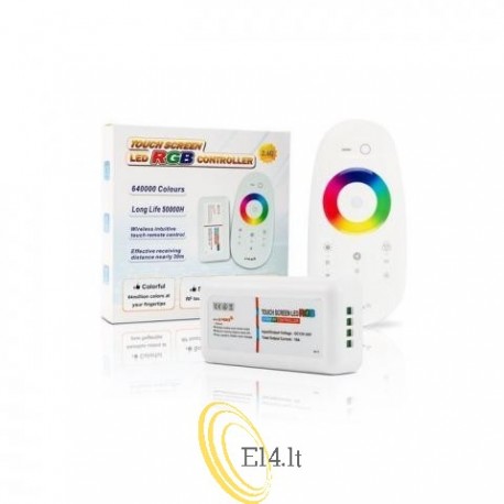 LED RGBW RF 12 / 24V valdiklis + FUT027 nuotolinio valdymo pultas