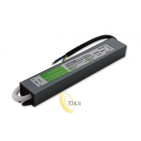 LED maitinimo blokas IP67 12V 30W 2.5A