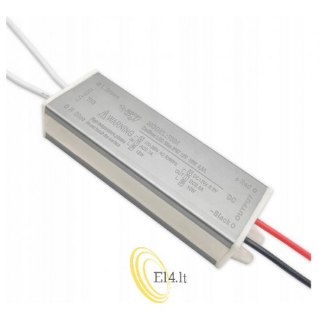 LED maitinimo šaltinis IP67 12V 10W 0,8A