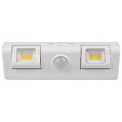 LED šviestuvas po spintele 2x COB PIR 4000K