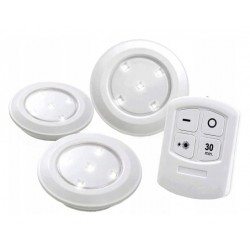 LED šviestuvas po spintele 3x COB PIR 4000K