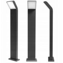 Pastatomas LED lauko šviestuvas - Black 12W 50cm