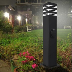Pastatomas LED lauko šviestuvas - 9x9 60cm E27 E27