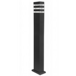 Pastatomas LED lauko šviestuvas su jutikliu - Black 11x6,5 80cm