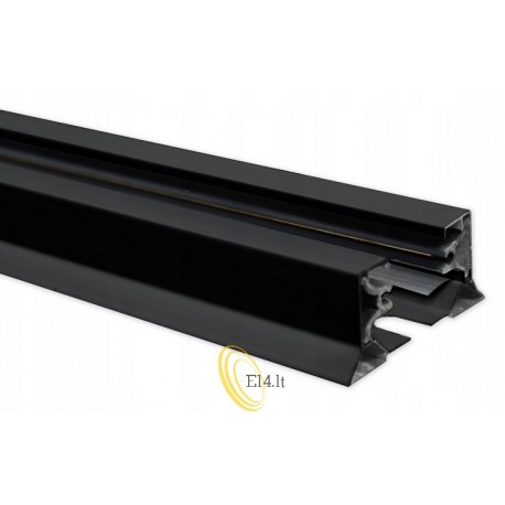 ZX bėgelis šviestuvams 1f 1m juodas