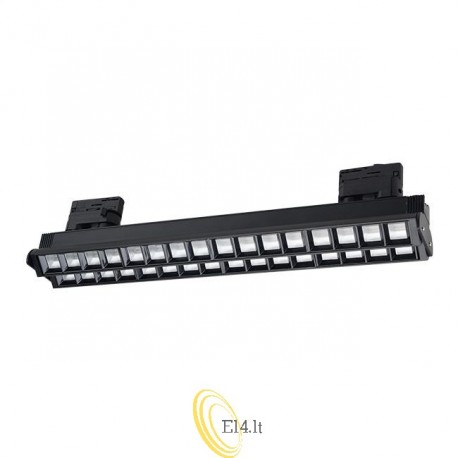 Šviestuvas ant bėgelio - 60cm 48W 4000K 3 fazis juodas