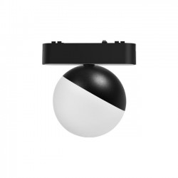 Šviestuvas ant magnetinio bėgelio - Luxo 48V 10W 4000K Spheris 120° juodas