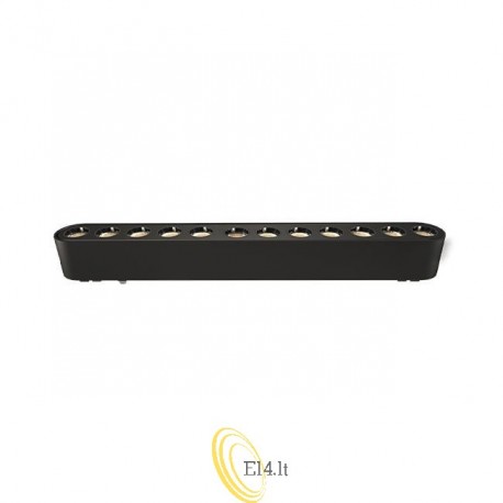 Šviestuvas ant magnetinio bėgelio - Luxo 48V 12W 4000K Linea 24° juodas