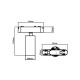Šviestuvas ant magnetinio bėgelio - Luxo 48V 12W 4000K Spot 36° juodas