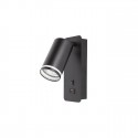 LED sieninis šviestuvas skaitymui GU10 USB 55mm