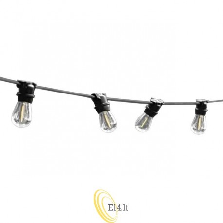 LED girlianda 15m 15x E27