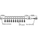 LED girlianda 5m 10x E27