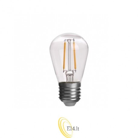 LED lemputė E27 Filament Vita ST14 2700 1W PC 10vnt