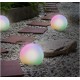 LED sodo šviestuvas E27 30cm RGB