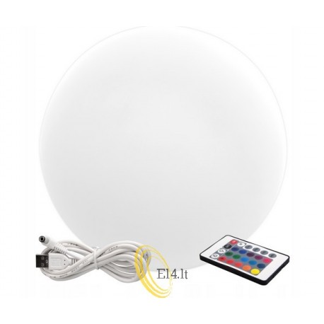 LED sodo šviestuvas E27 30cm RGB