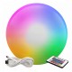 LED sodo šviestuvas E27 30cm RGB