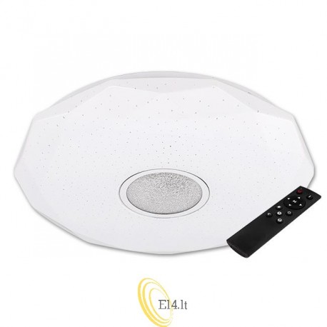 LED Diami lubinis šviestuvas 24W 390mm 3000K-6500K ir nuotolinio valdymo pultas