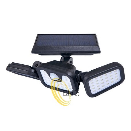 LED prožektorius su saulės baterija IP65 74xSMD PIR