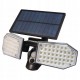 LED prožektorius su saulės baterija IP65 78xSMD PIR