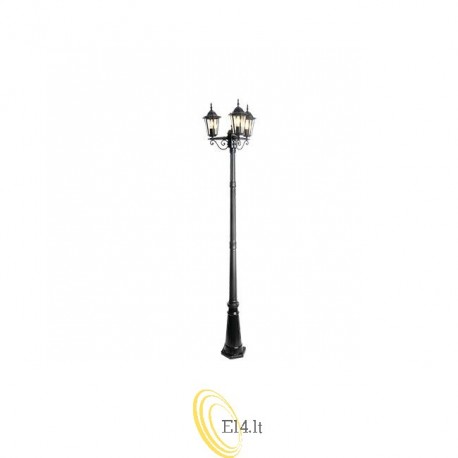 Pastatomas LED lauko šviestuvas x3, 237,5 cm