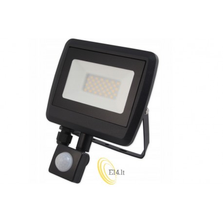 LED prožektorius 30W 4500K SMD su judesio jutikliu