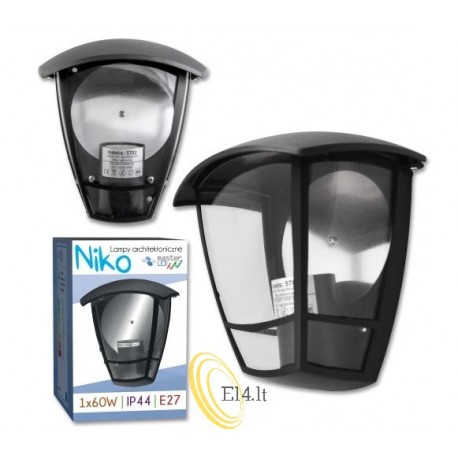 Sieninis LED lauko šviestuvas E27