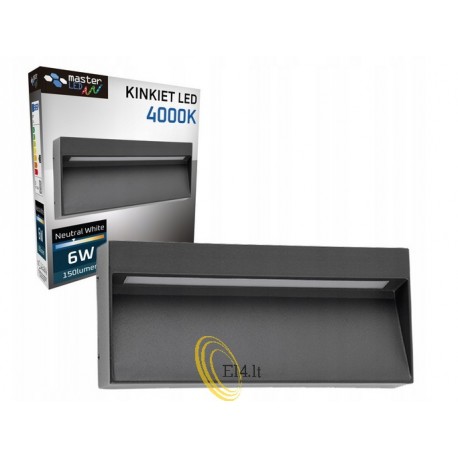 Architektūrinis LED sieninis šviestuvas 6W