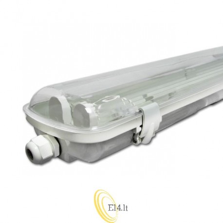 LED šviestuvas 120cm 2x36W skaidrus
