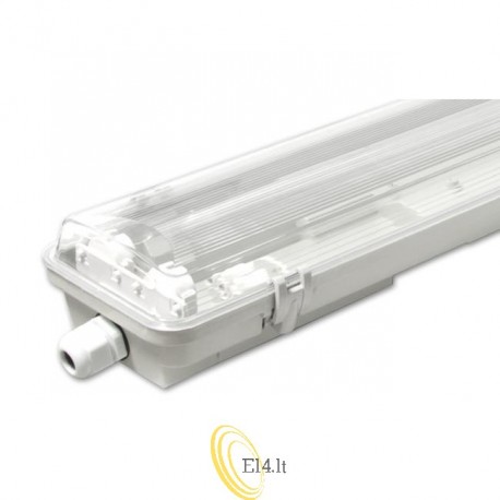 LED šviestuvas 120cm 2x36W 6500K skaidrus