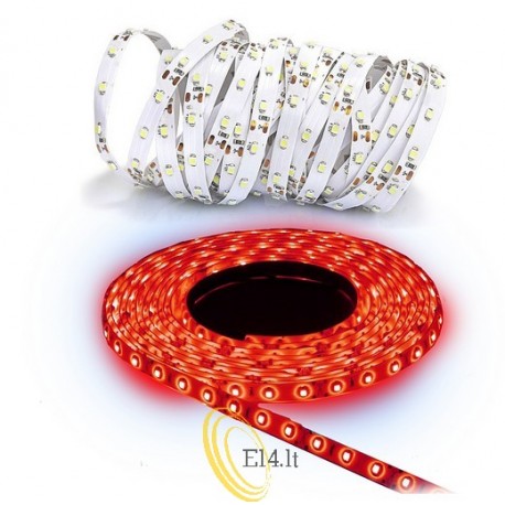 LED juostelė 2835 - 5m 300led IP20 raudona