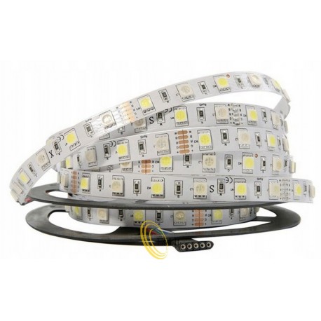 RGB+W 5050 LED juostelė 5m 300led IP20