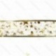 3AA Baterijomis maitinama Girliandos 5cm Golden Star Ribbon Šiltai balta 10m