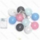 3AA Baterijomis maitinama Girliandos Cotton Kamuoliukas šviesa Macaron Colors Šiltai balta 2m