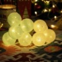 3AA Baterijomis maitinama Girliandos Cotton Kamuoliukas šviesa Mint Green ir White Šiltai balta 2m